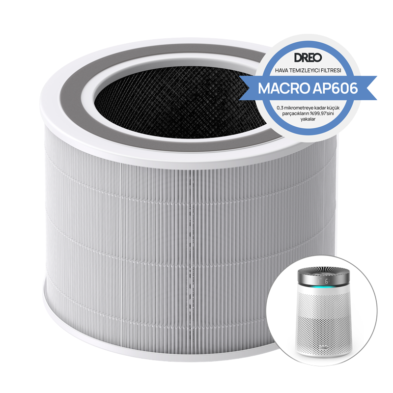 DREO Macro AP506 Hava Temizleyici Yedek Filtresi