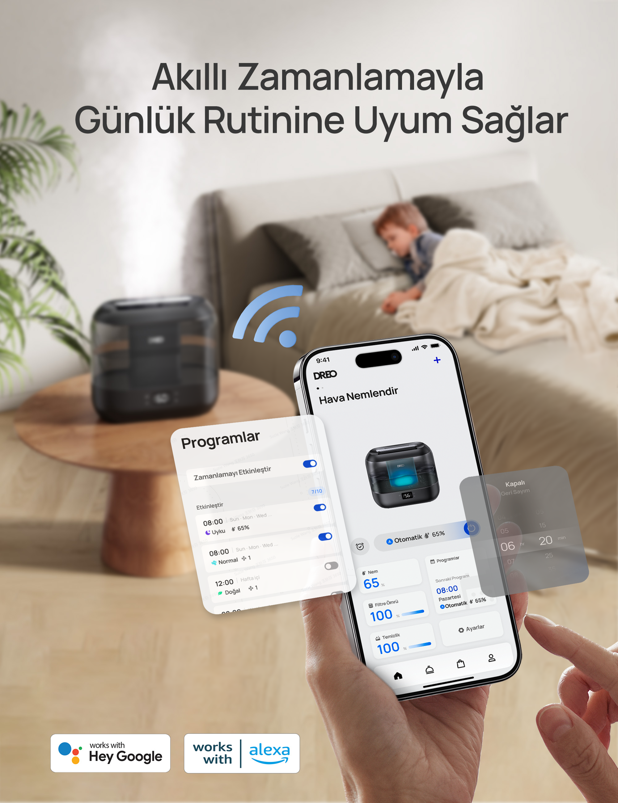 Akıllı Hava Nemlendirici 4Litre
