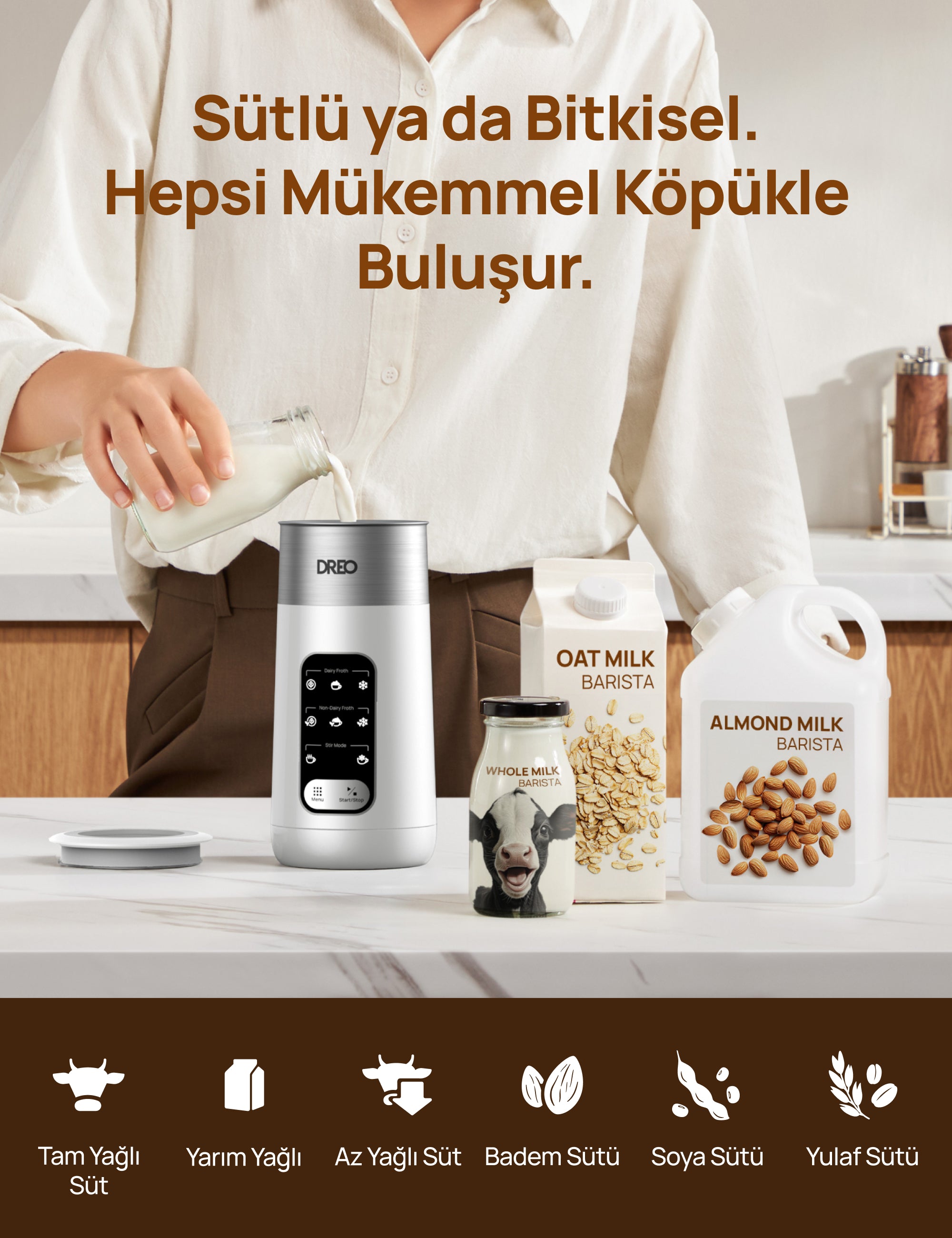 BaristaMaker Air Süt Köpürtücü