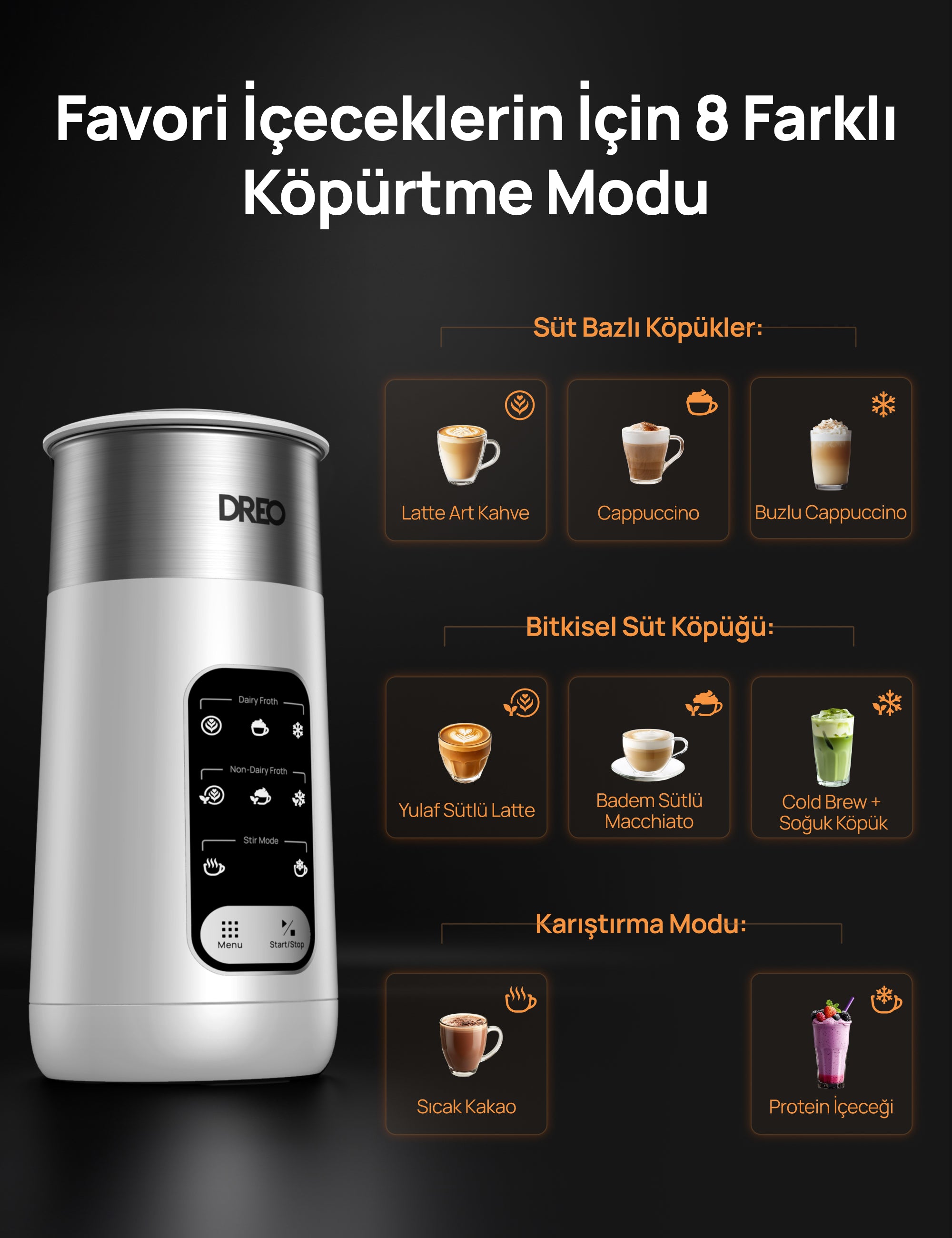 BaristaMaker Air Süt Köpürtücü