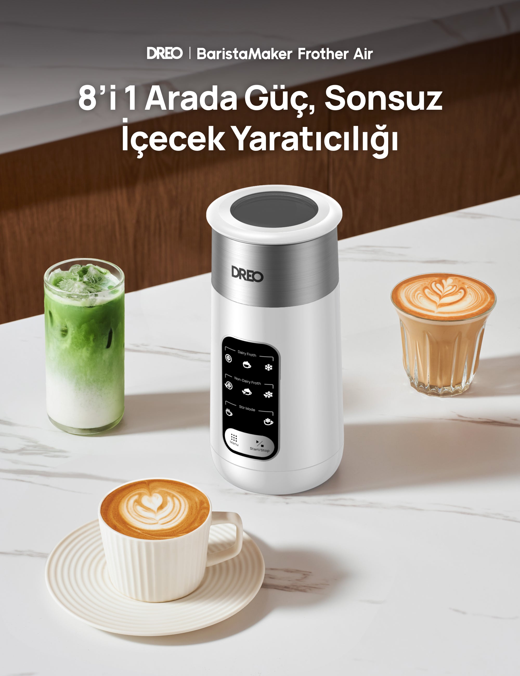 BaristaMaker Air Süt Köpürtücü