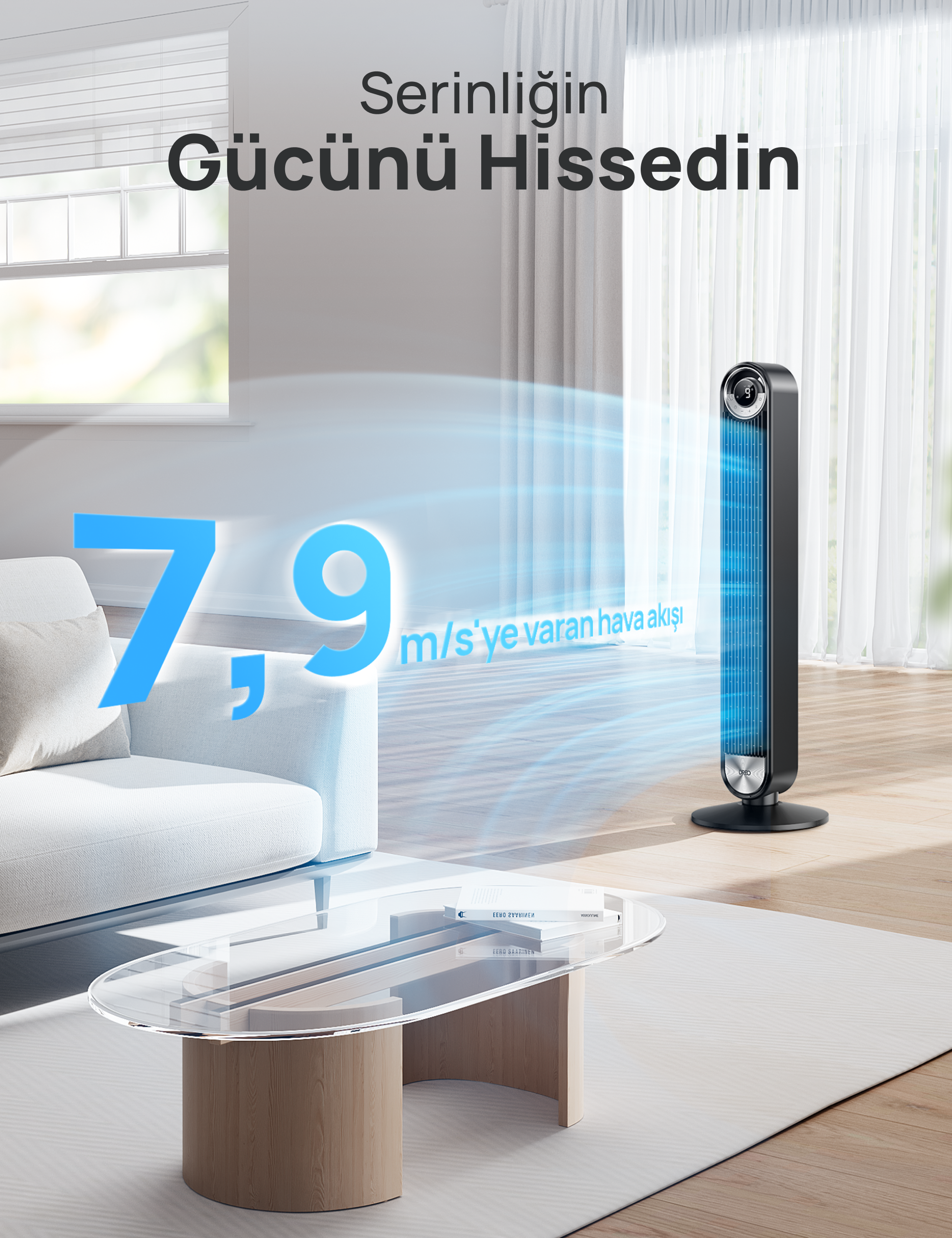 Akıllı Kule Vantilatör 509S