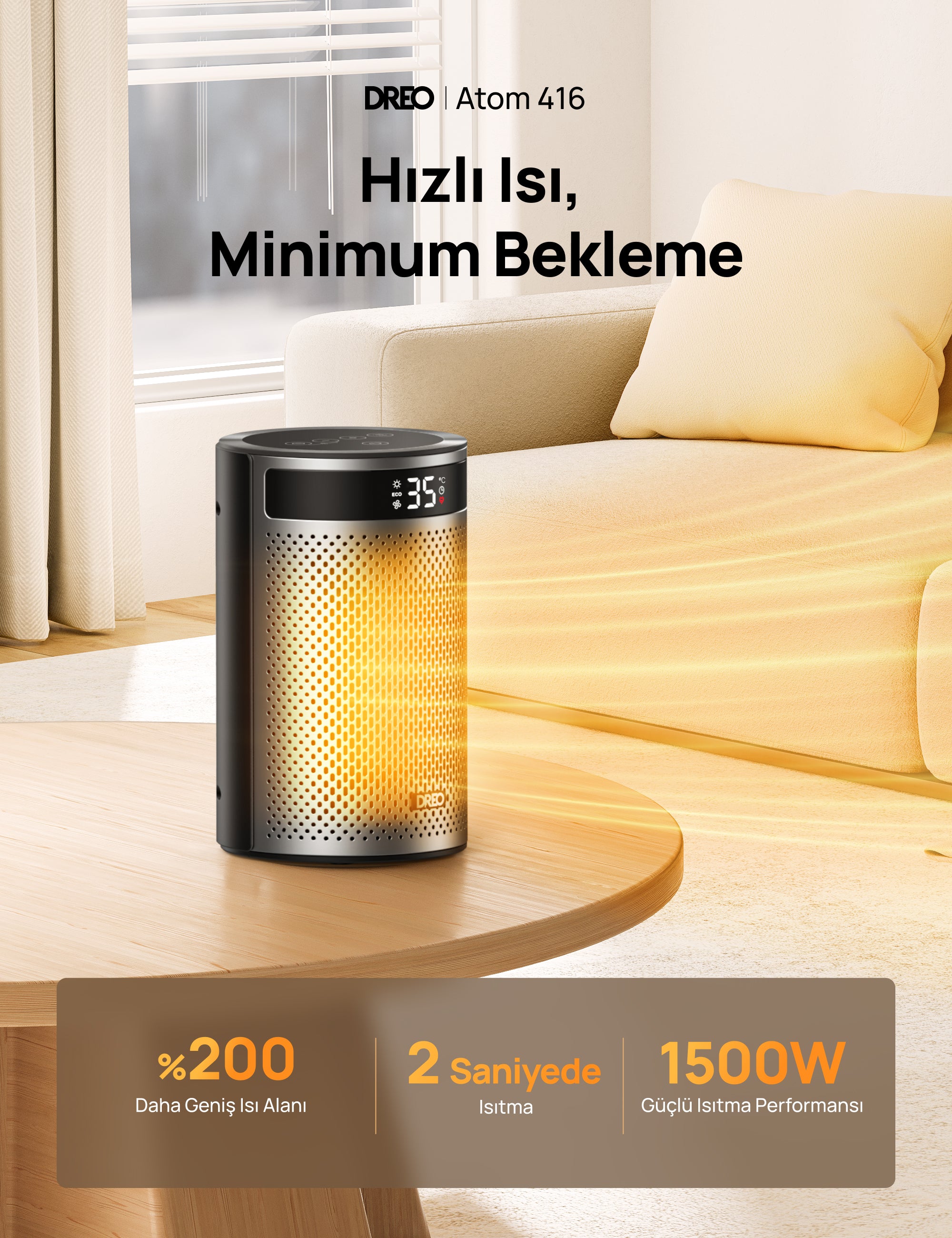 Atom 416 Isıtıcı