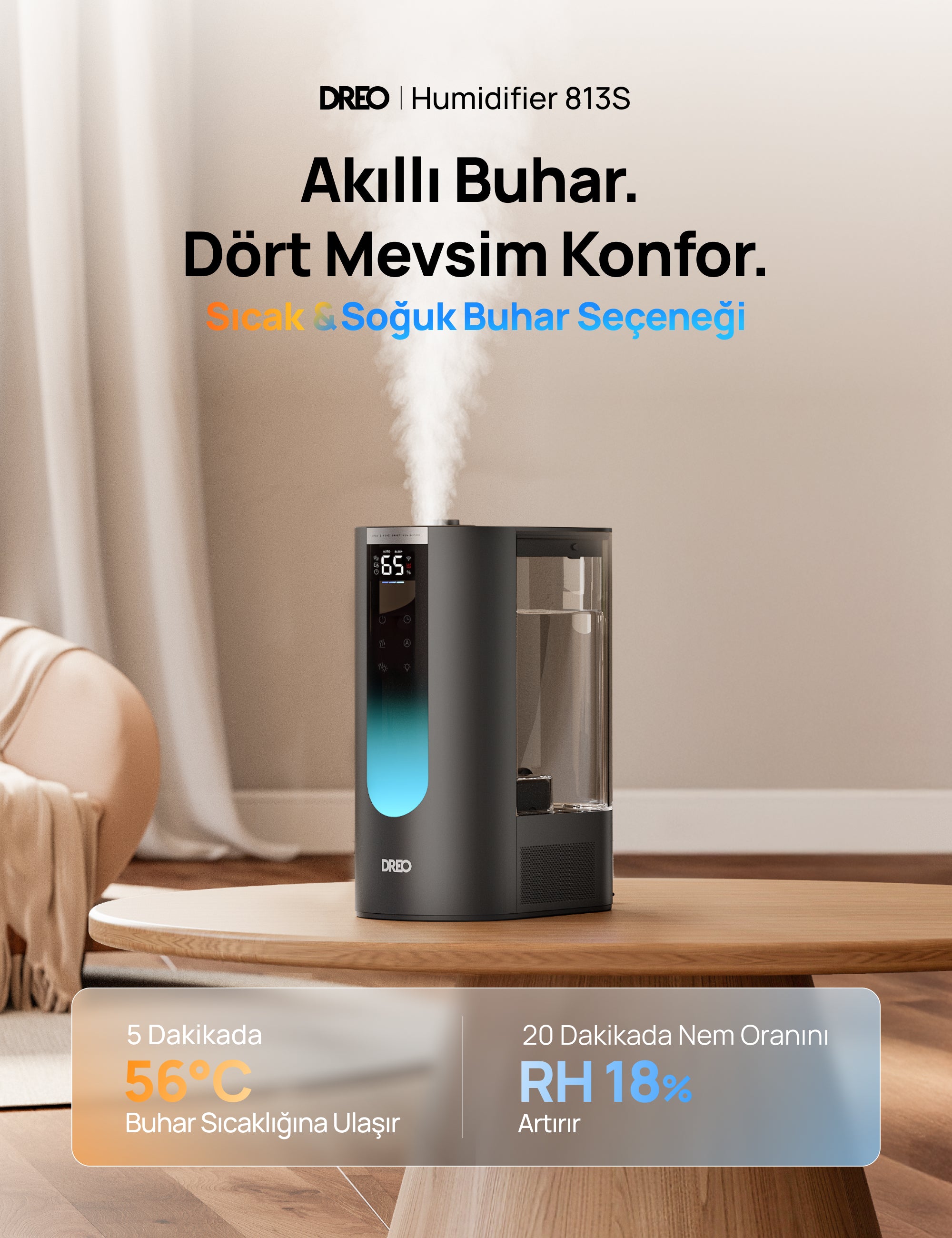 Akıllı Nemlendirici 813S