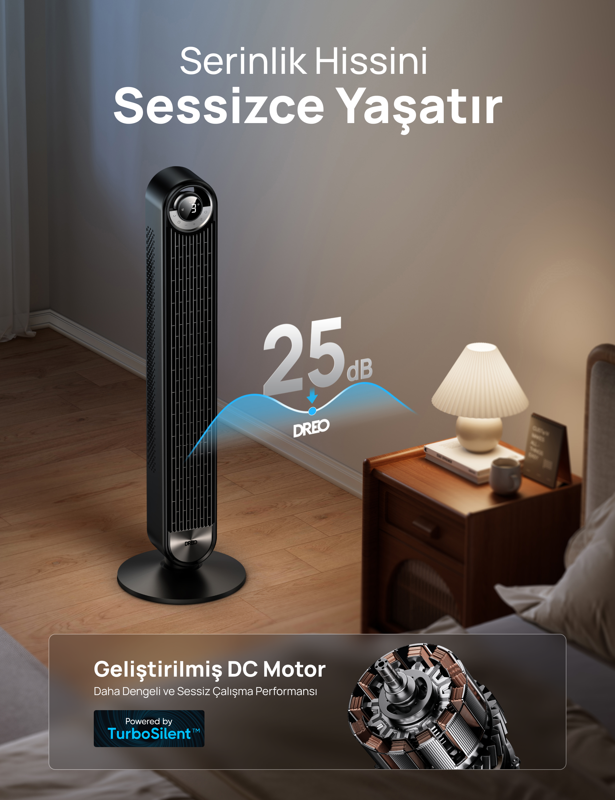 Akıllı Kule Vantilatör 509S