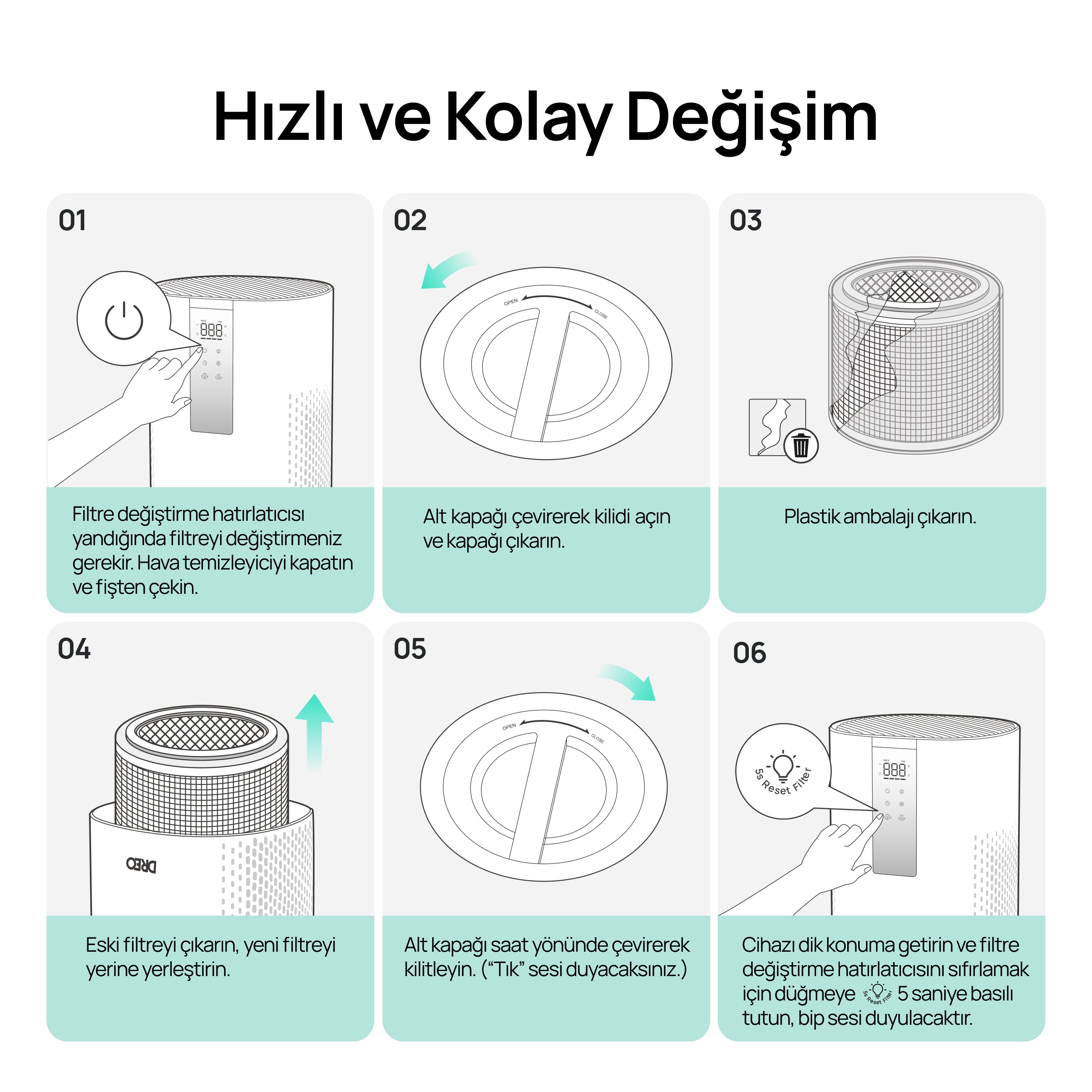 Macro AP505S Hava Temizleyici Yedek Filtresi