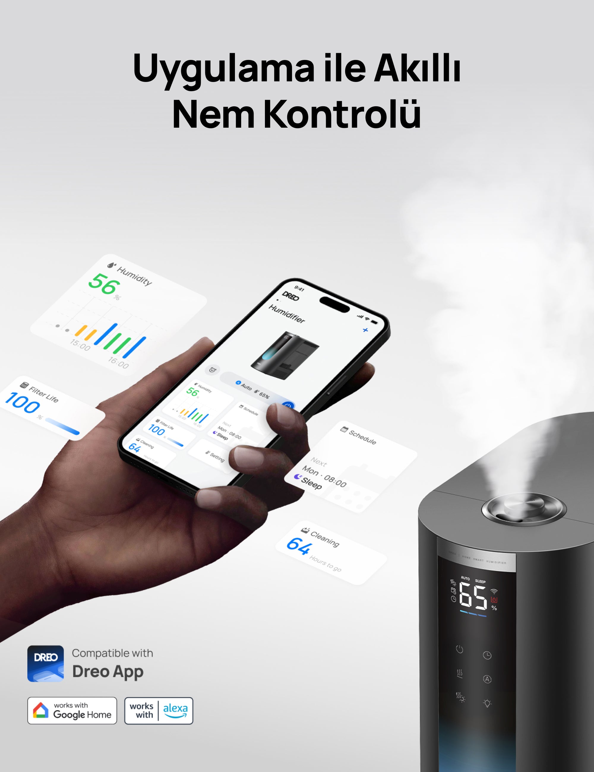 Akıllı Nemlendirici 813S