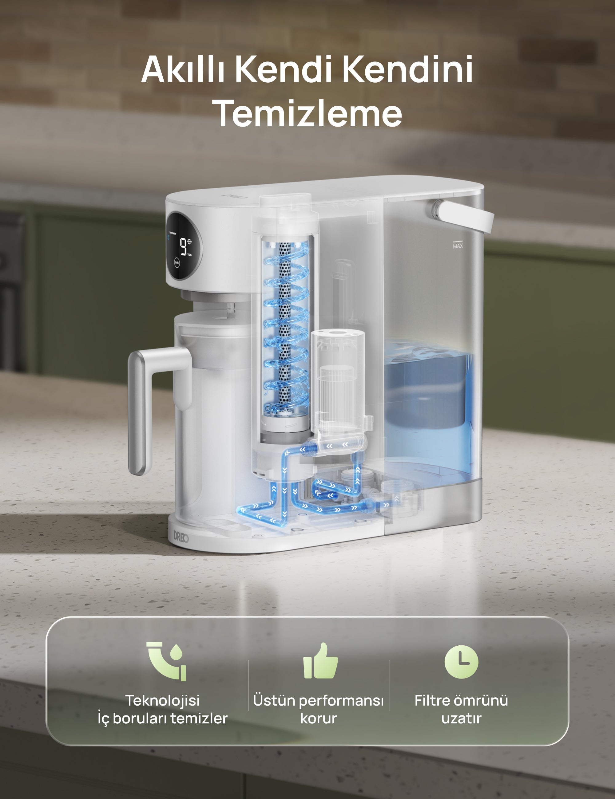RO Tezgâh Üstü Su Arıtma Sistemi 115