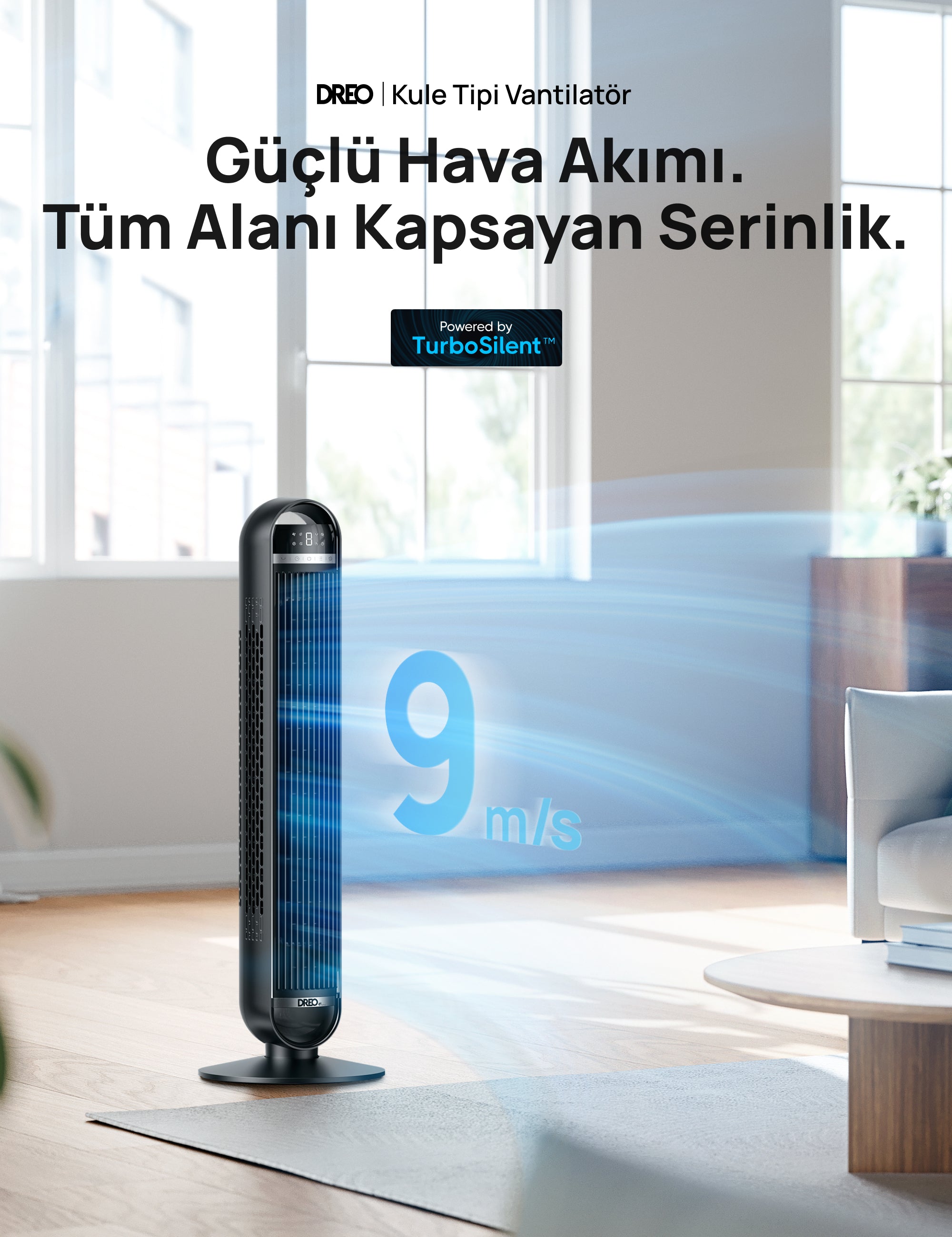 Taşınabilir Kule Tipi Fan Serisi