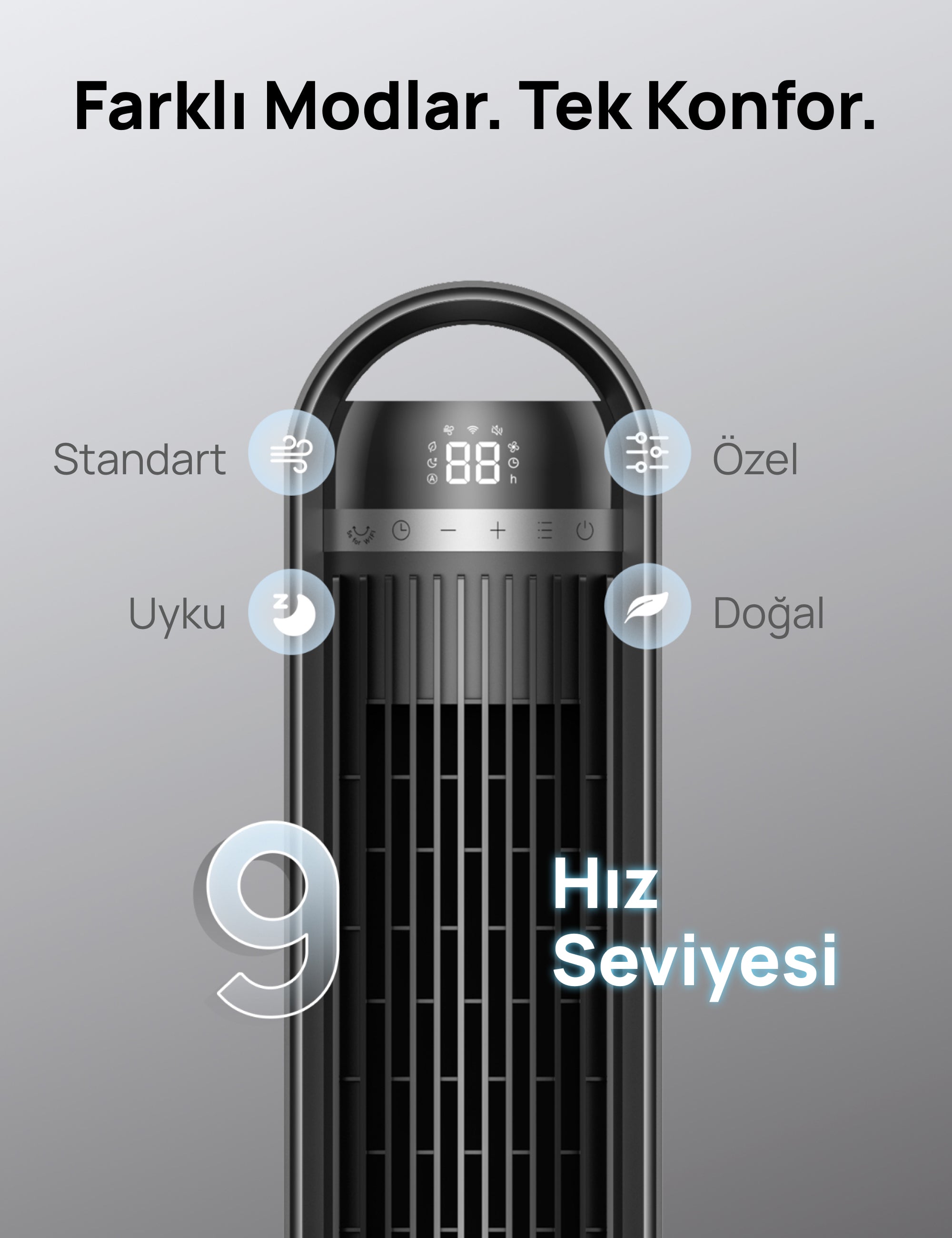 Akıllı Kule Tipi Fan 413S