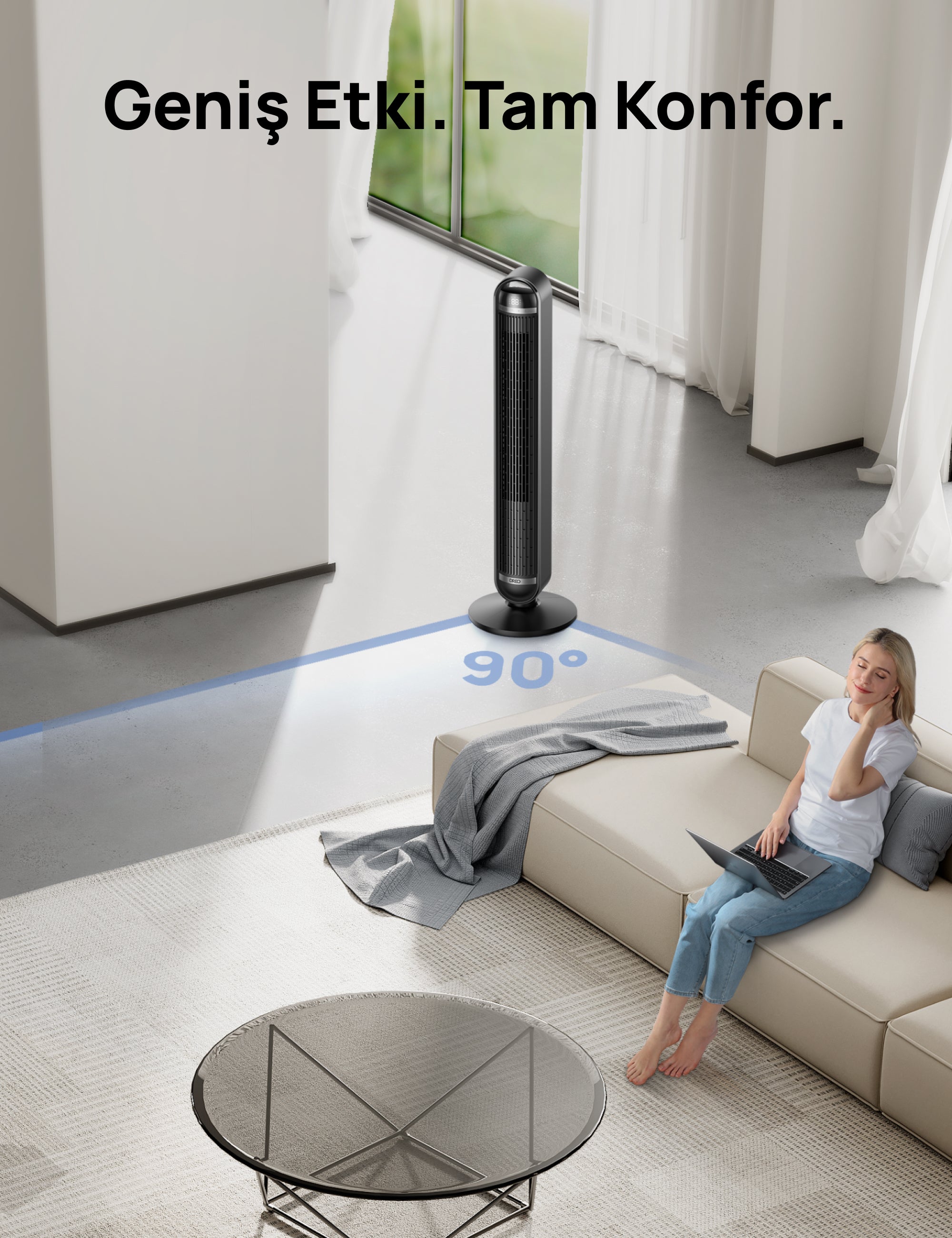 Akıllı Kule Tipi Fan 413S