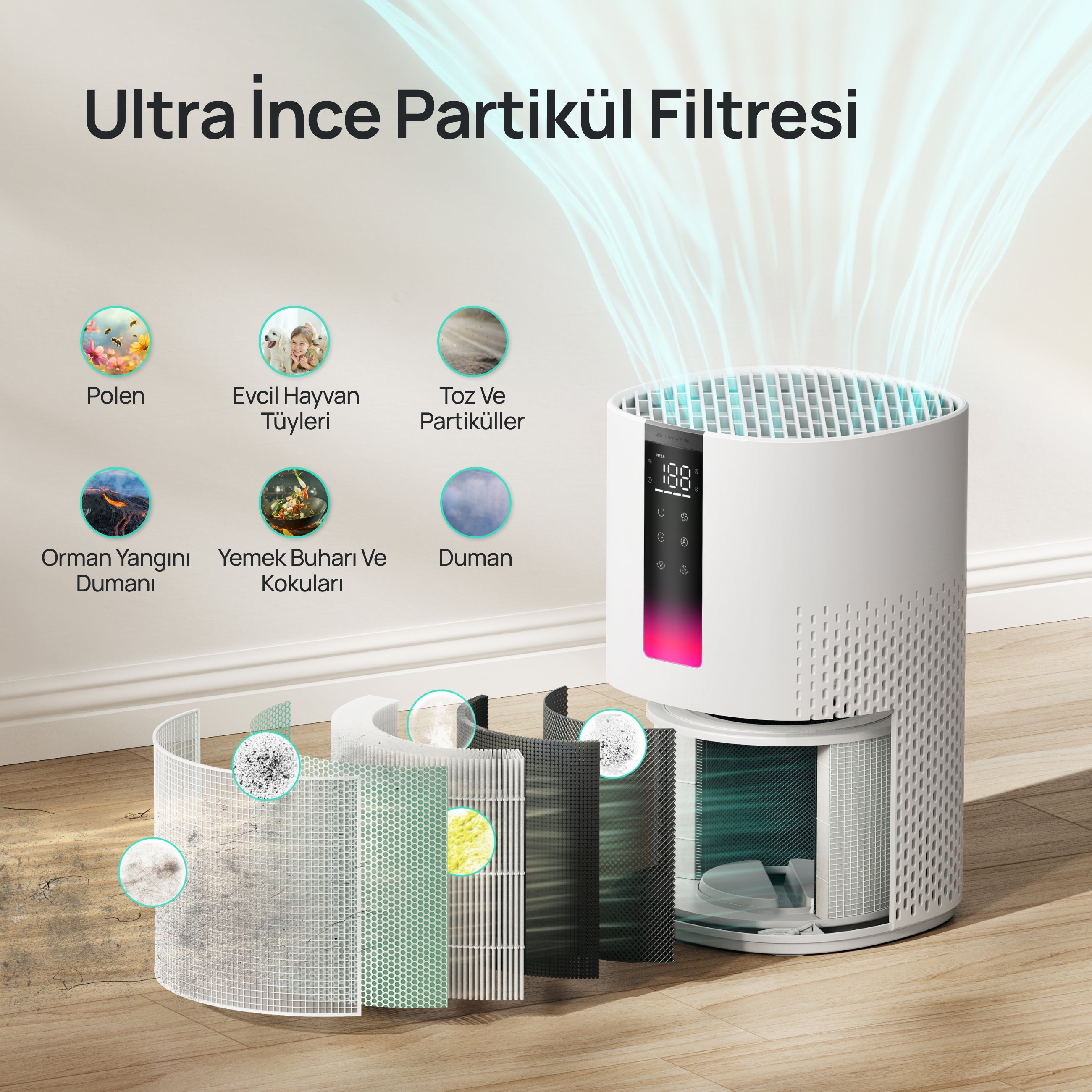 Macro 505S Akıllı Hava Temizleyici