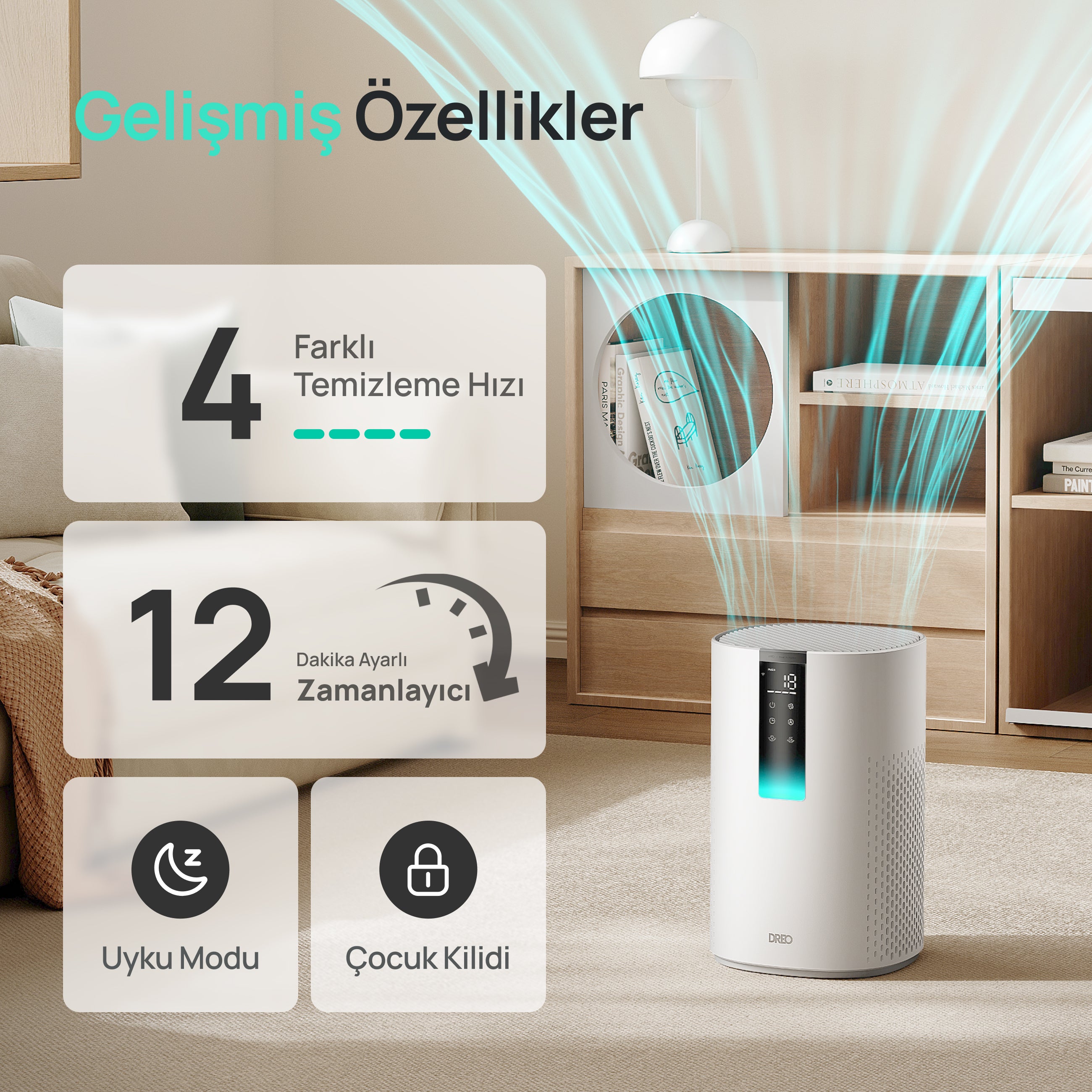 Macro 505S Akıllı Hava Temizleyici