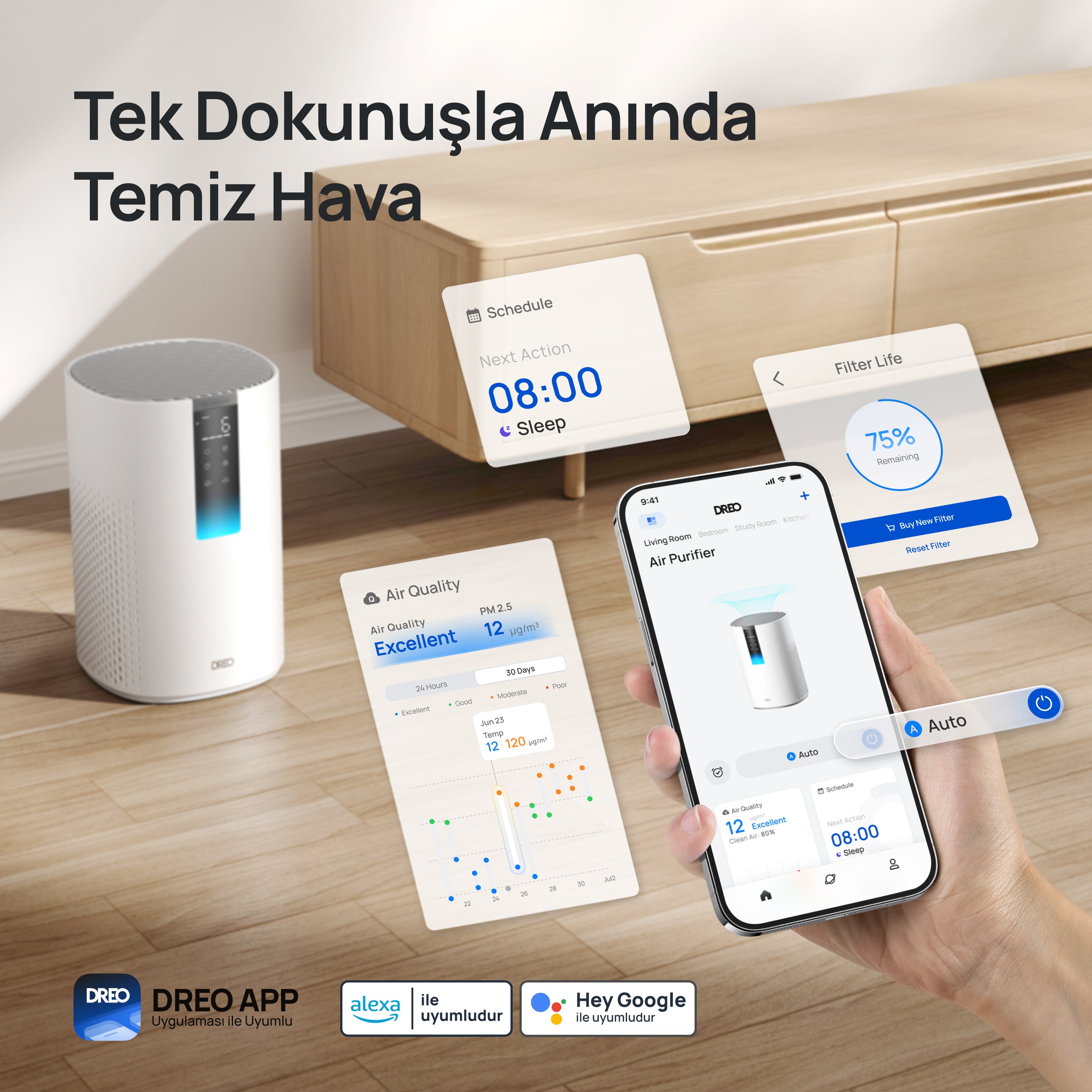 Macro 505S Akıllı Hava Temizleyici