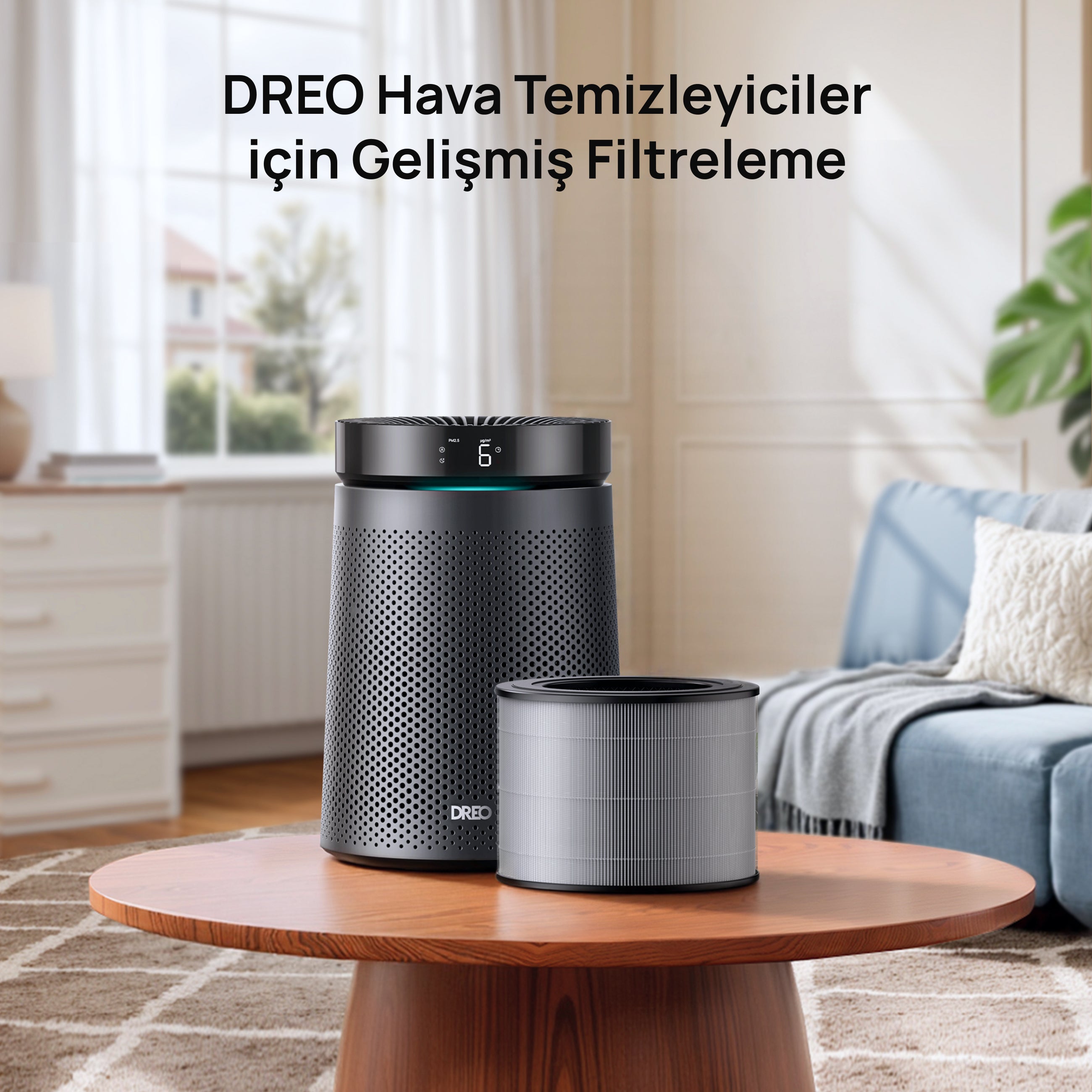 DREO Macro AP506 Hava Temizleyici Yedek Filtresi