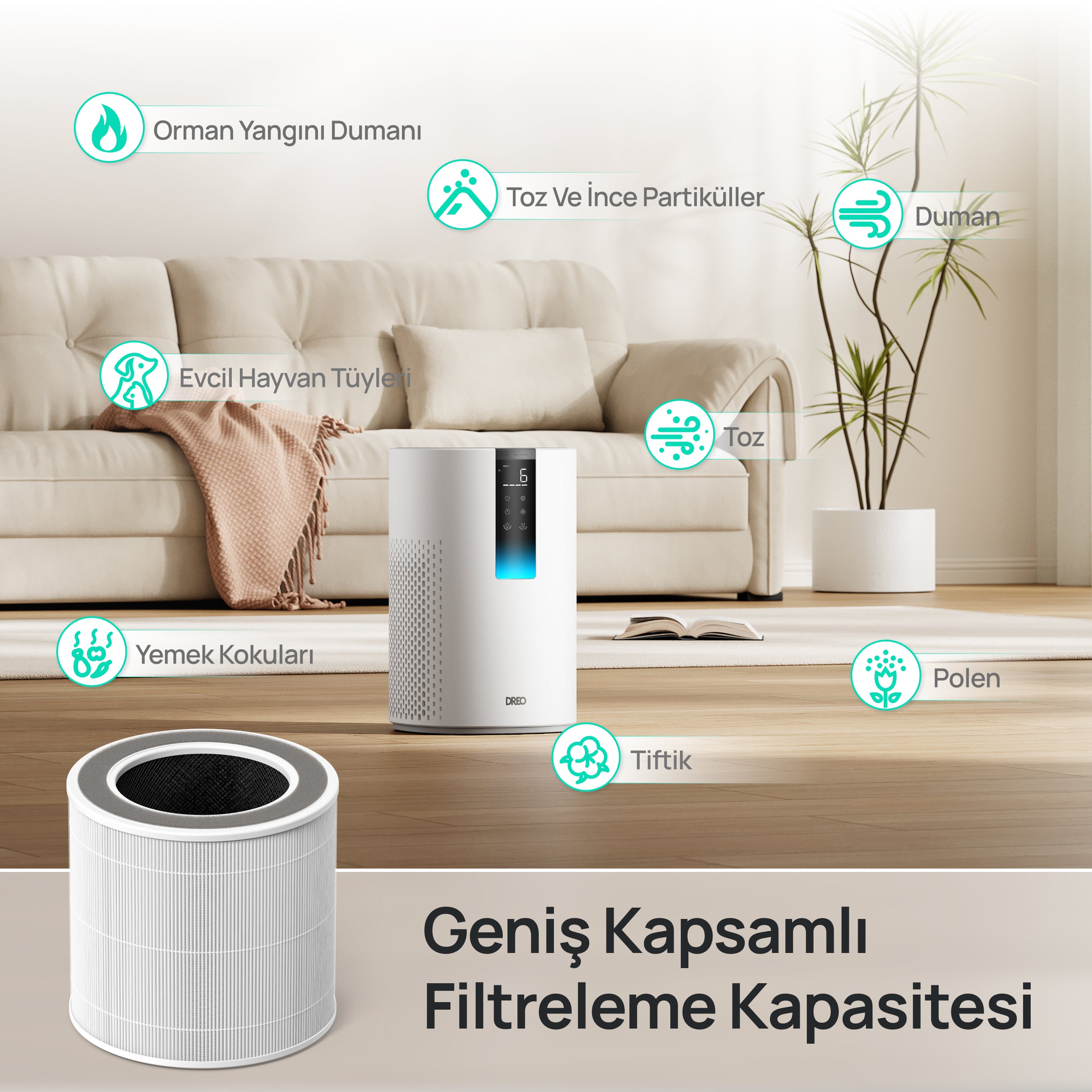 Macro AP505S Hava Temizleyici Yedek Filtresi