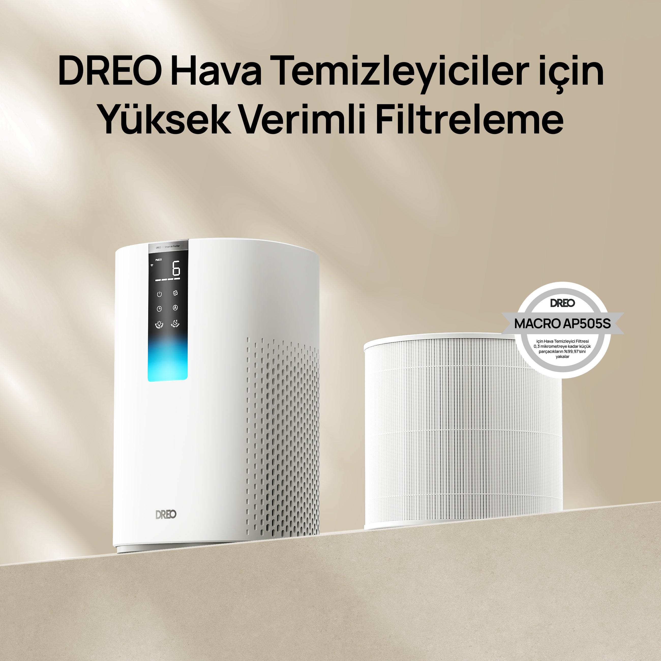 Macro AP505S Hava Temizleyici Yedek Filtresi