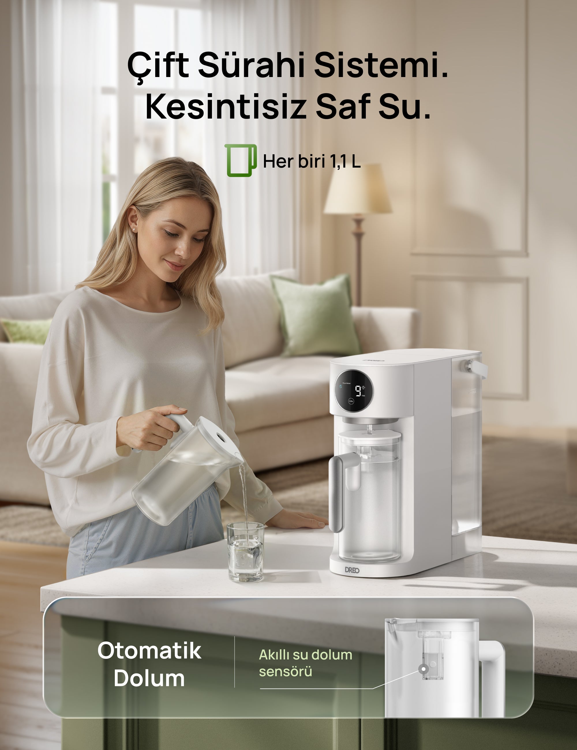 RO Tezgâh Üstü Su Arıtma Sistemi 115