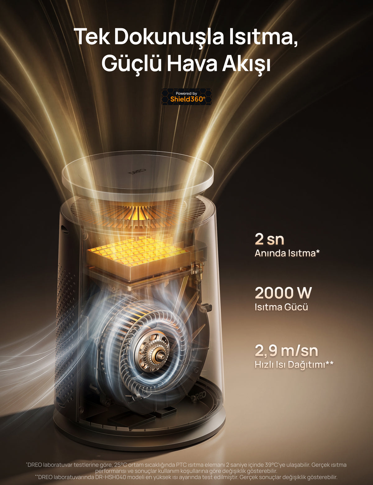 DREO 720S 360° Akıllı Isıtıcı