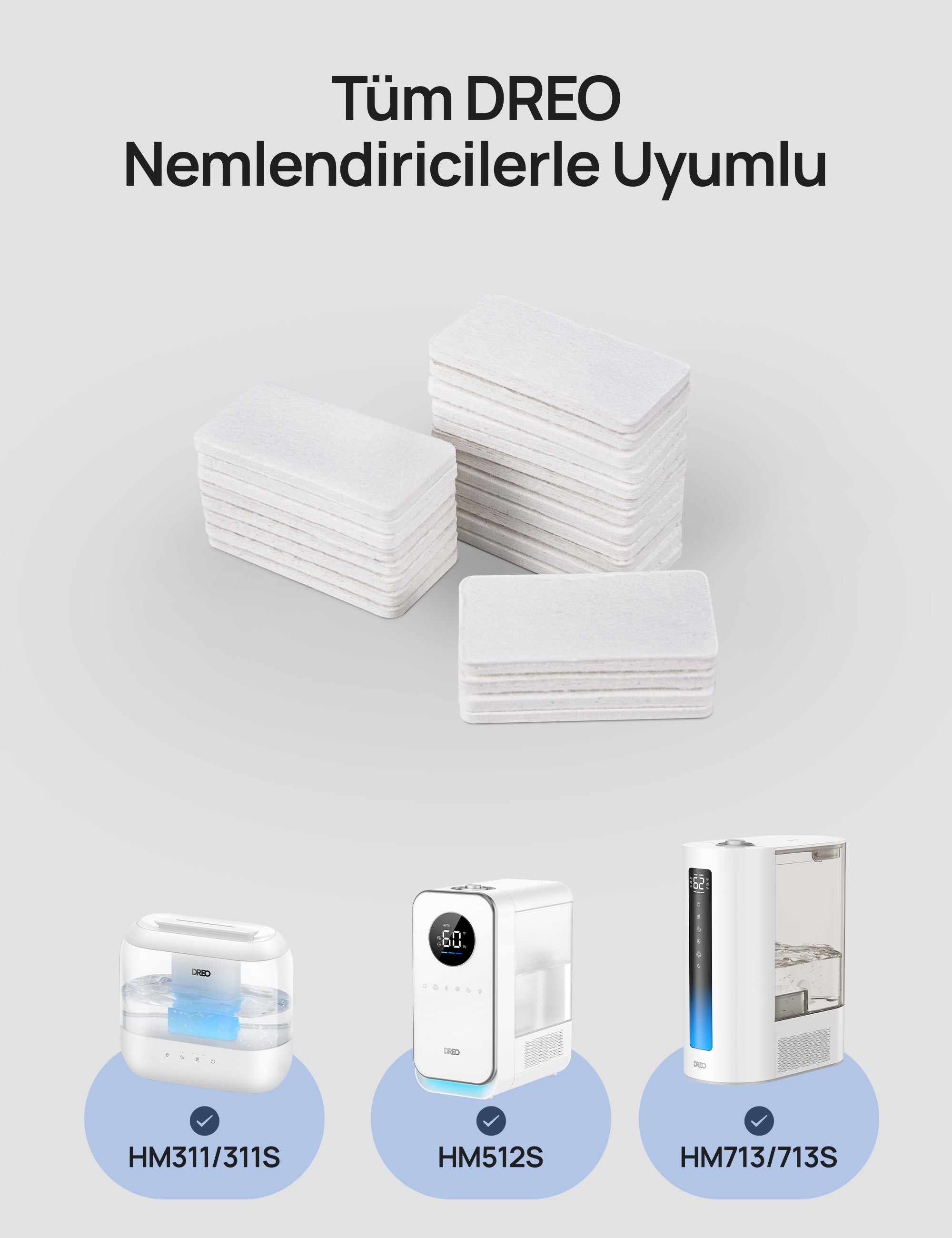 Dreo Nemlendirici Aroma Filtresi – 24’lü Paket