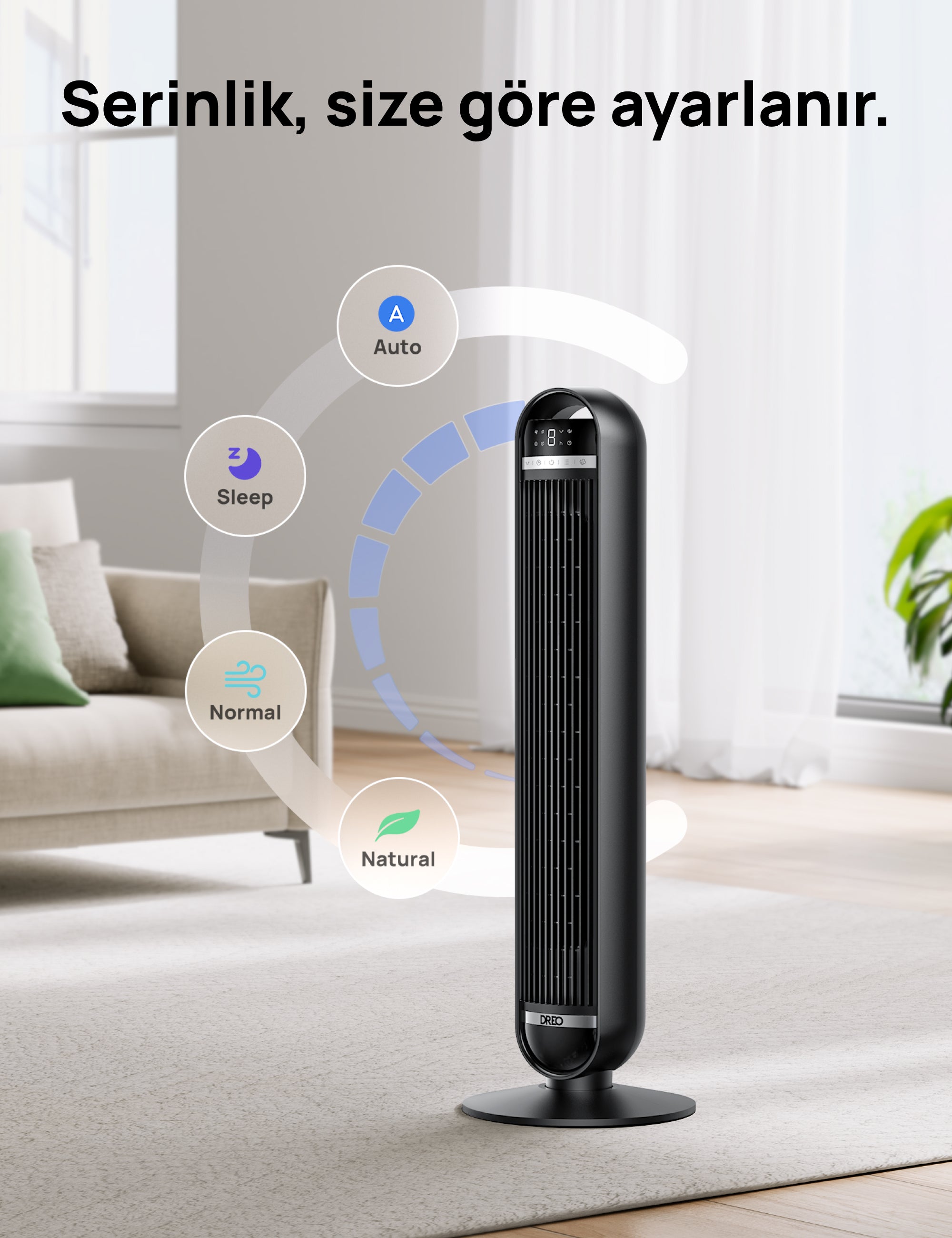 Taşınabilir Kule Tipi Fan Serisi